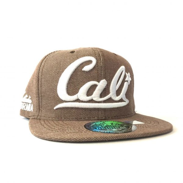 画像1: 【Cali】 snapback cap”BROWN” (1)